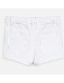 Pantalón Corto Mayoral Blanco Algodón Mini Niña