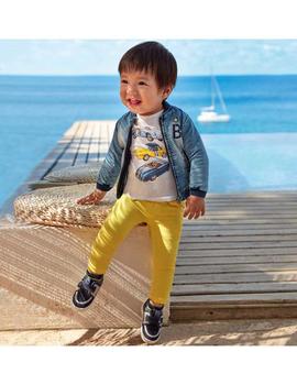 Pantalón Mayoral Jogger Largo Amarillo Para Niño