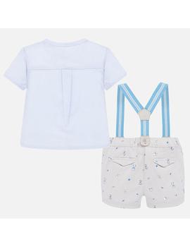  Conj. Pantalon Corto Tirantes Mayoral Bebe Niño