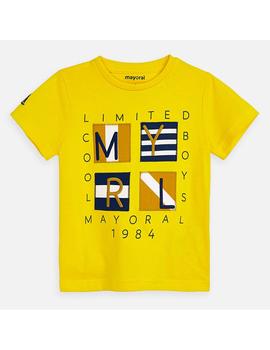 Camiseta Mayoral M/C 1984  Amarilla Mini Niño