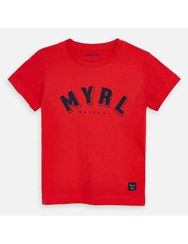 Camiseta Mayoral Básica Roja Mini Niño