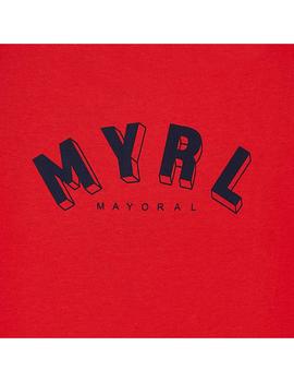 Camiseta Mayoral Básica Roja Mini Niño