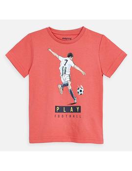 Camiseta Mayoral M/C Play Coral Mini Niño