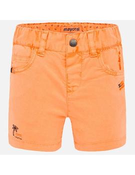 Pantalón Mayoral Corto Naranja Para Bebe Niño