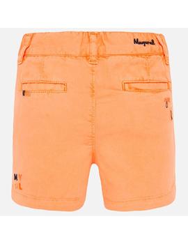 Pantalón Mayoral Corto Naranja Para Bebe Niño