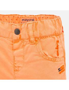 Pantalón Mayoral Corto Naranja Para Bebe Niño