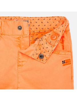 Pantalón Mayoral Corto Naranja Para Bebe Niño