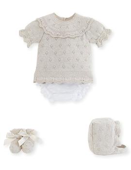 Conjunto Mac-Ilusión 4 Piezas Dorado Para Bebe