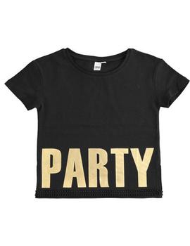 Camiseta Ido Party Negra Kids Niña