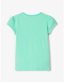 Camiseta Name it Love Verde Agua Para Mini Niña