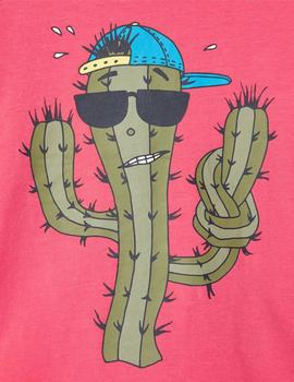 Camiseta Name it Cactus Coral Mini Niña