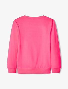 Sudadera Name it #SQUAD Fucsia Mini Unisex