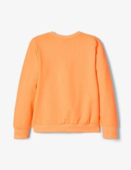 Sudadera Name it  #SQUAD Naranja Mini Unisex