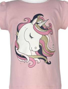 Camiseta Name it Unicornio Rosa Mini Niña