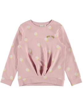 Sudadera Name It Lunares Rosa Mini Niña