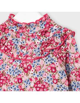 Blusa Mayoral Flores Cereza Mini Niña