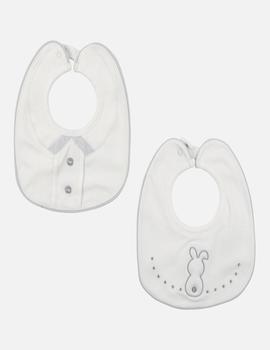 Set 2 Baberos Mayoral Crudo Unisex Para Bebe