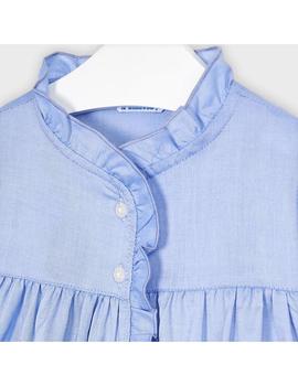 Blusa mayoral Volante Azul Mini Niña