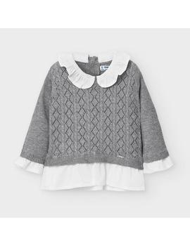 Jersey Mayoral Punto-Camisa Gris Bebe Niña