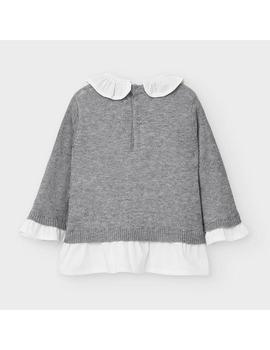 Jersey Mayoral Punto-Camisa Gris Bebe Niña