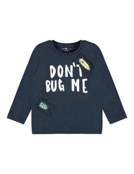 Camiseta Name it DONT BUGME Marino Mini Niño