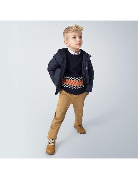 Pantalon Chino Mini Estampado Camel Niño