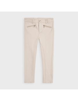 Pantalón Largo Mayoral Brillo Beige Mini Niña