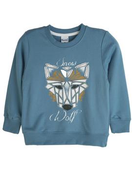 Sudadera Newness Lobo Azul Mini Niño