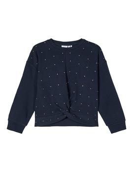 Sudadera Name it Nudo Con Strass Marino Kids Niña