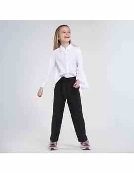 Pantalon Mayoral Cropped Fluido Negro Niña