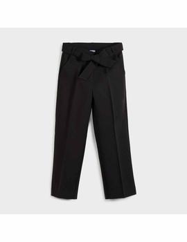 Pantalon Mayoral Cropped Fluido Negro Niña