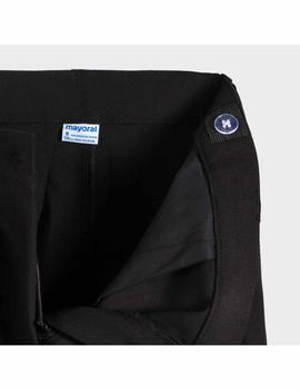 Pantalon Mayoral Cropped Fluido Negro Niña