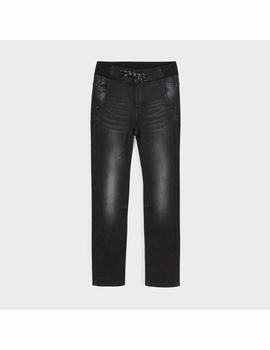 Pantalon Mayoral Jogger Soft Denim Negro Niño