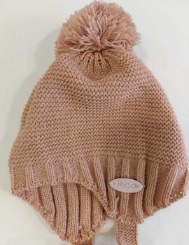 Conjunto Inca Gorro y Bufanda RosaPara Bebe