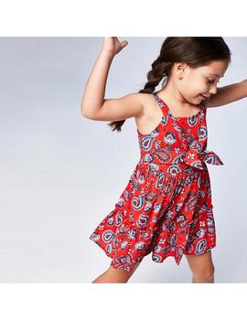 Vestido Mayoral Estampado Amapola Para Niña