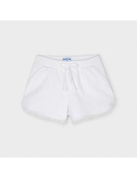 Short Mayoral Felpa Básico Blanco Para Niña