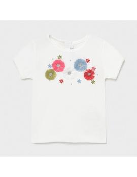 Camiseta Mayoral  M/c Canale Blanco Para Bebé Niña