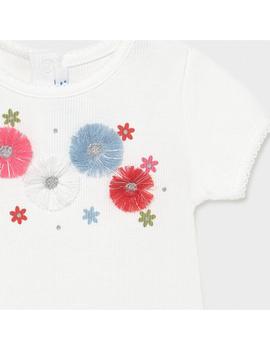 Camiseta Mayoral  M/c Canale Blanco Para Bebé Niña