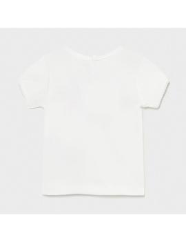 Camiseta Mayoral  M/c Canale Blanco Para Bebé Niña