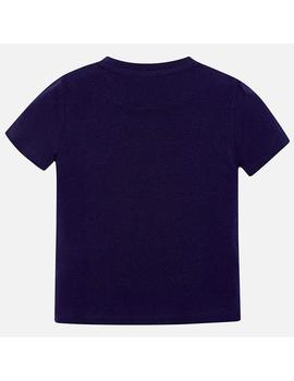Camiseta Mayoral m/c Lentejuelas Azul Para Niño