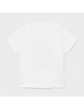 Camiseta Mayoral  M/c 'play' Cebra Blanco Para Bebé Niño