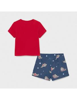 Conj. Mayoral  Baño Y Camiseta Rojo Para Bebé Niño