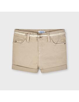 Short Mayoral  Sarga Básico Camel Para Niña