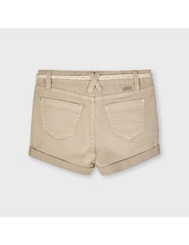 Short Mayoral  Sarga Básico Camel Para Niña