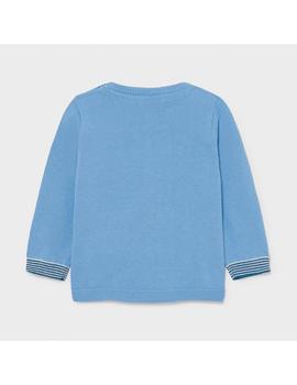 Jersey Mayoral Intarsia Animal Azul Para Bebé Niño