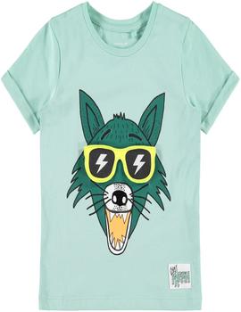 Camiseta Name It Lobo Gafas Intercambiables Verde