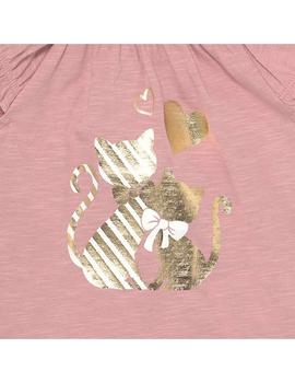 Set 2 Camisetas Mayoral  M/c Estampadas Rosa Para Bebe