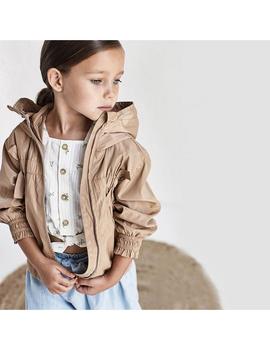 Bluson Mayoral  Estampado Flocado Crudo Para Niña