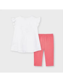 Conj. Maayoral  Pant. Pirata Lentejuelas Coral Para Niña