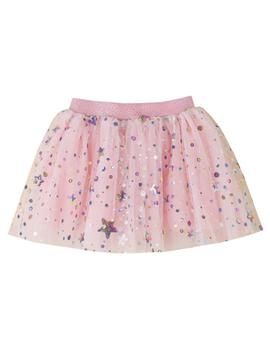 Falda Newness Tul Brillo Rosa Para Niña